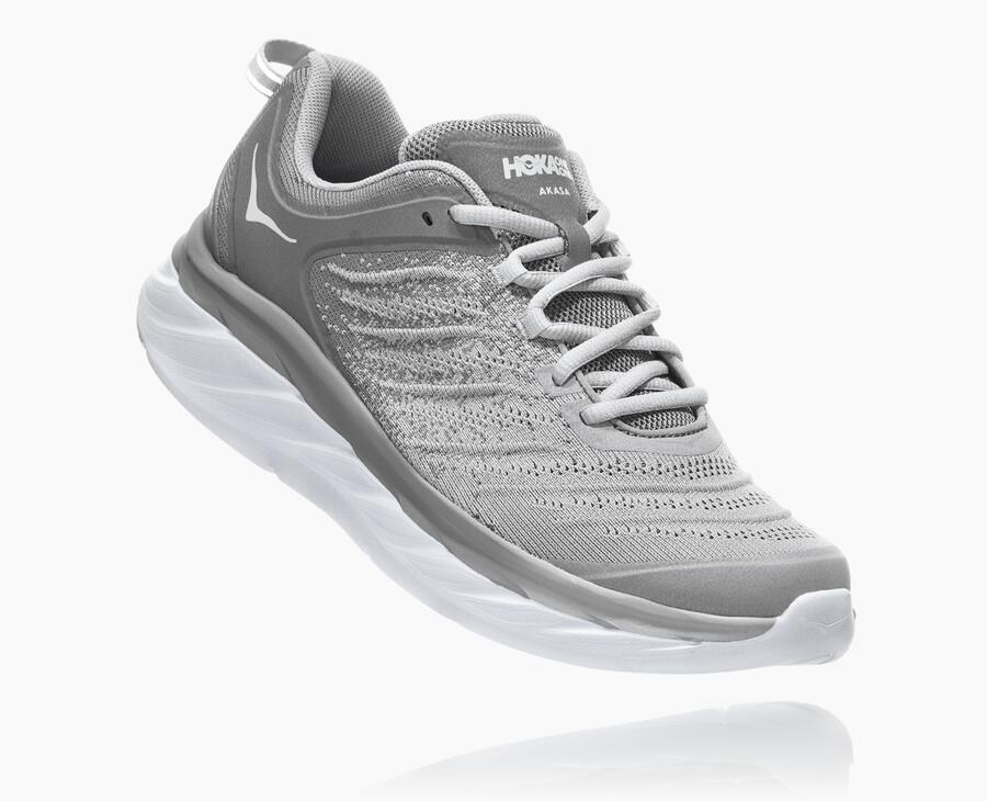 Hoka Mens Running Shoes NZ - Hoka Akasa Grey (VNZ567948)